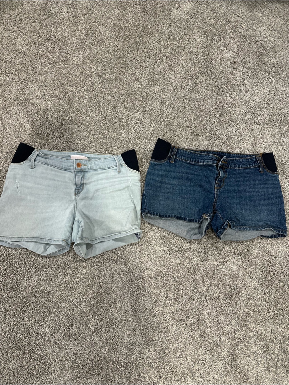 Two Isabel Maternity shorts-size 8